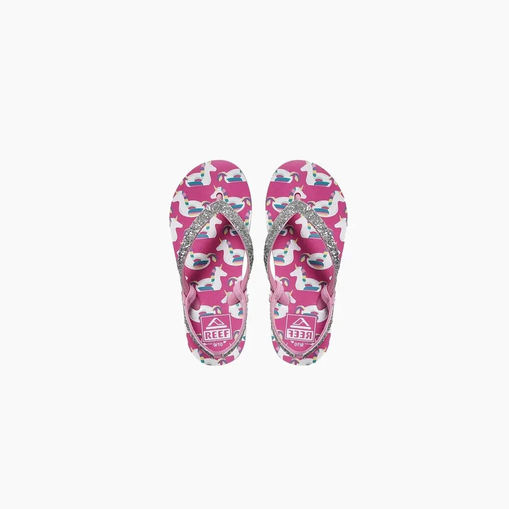 Reef Little Stargazer CJ2018 Sandals Toddler Y6 Pink Slip On Flip Flops JOBB728
